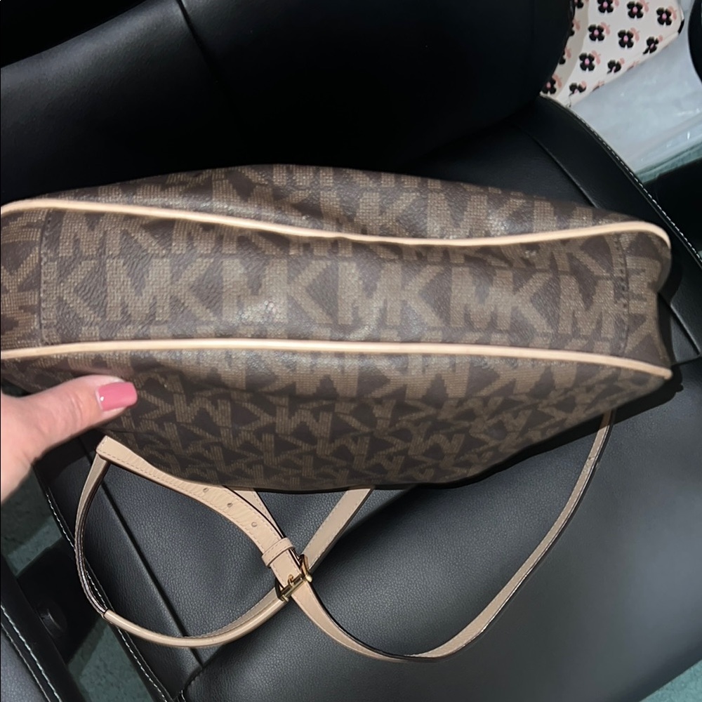 Michael Kors Brown and Tan Shoulder Bag - Picture 9 of 11